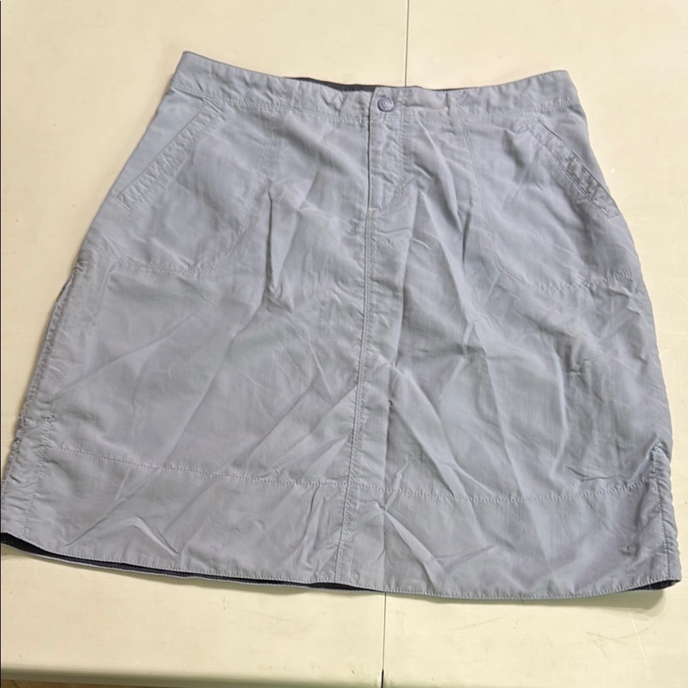 L.L. Bean Blue Nylon Skirt